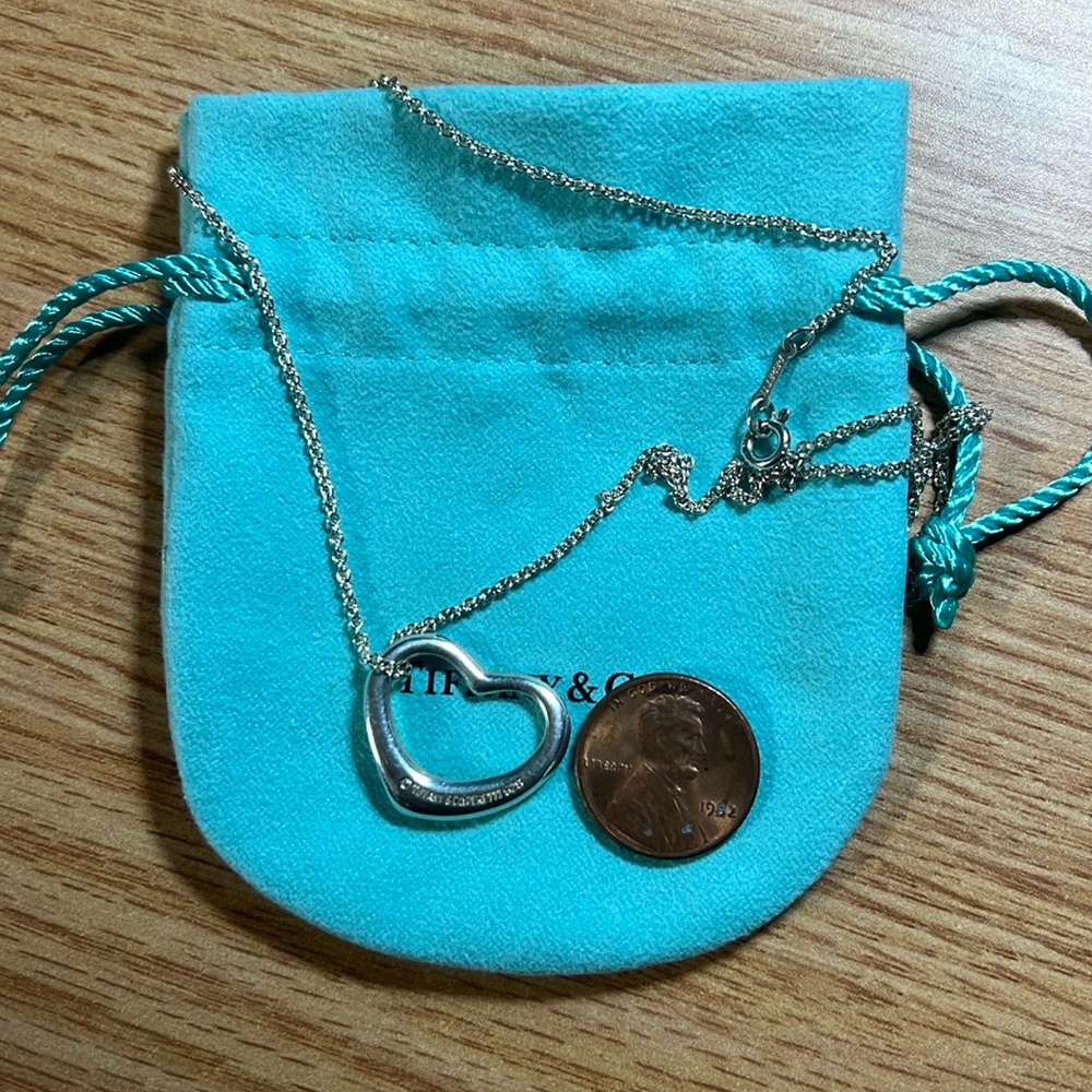 Tiffany & Co. Open Heart Necklace (Authentic Sterling) - Picture 4 of 14